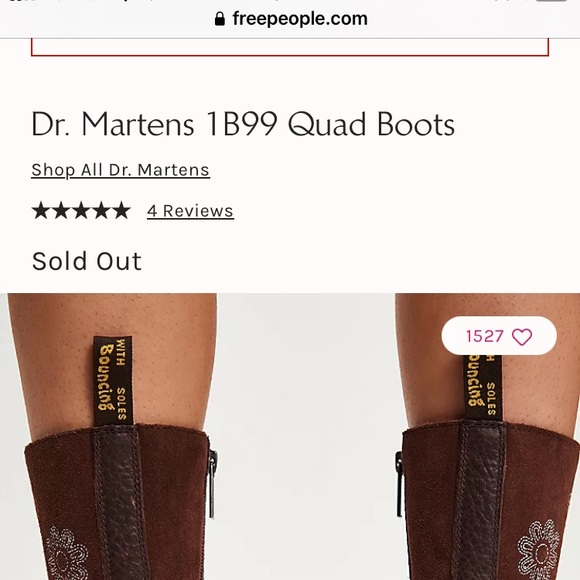 Dr Martens x Free People 1B99 Boots. Size 8 or 39 - Picture 13 of 13